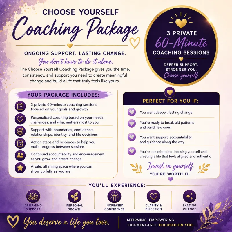 Women's LGBTQ+ Choose Yourself Coaching Package 