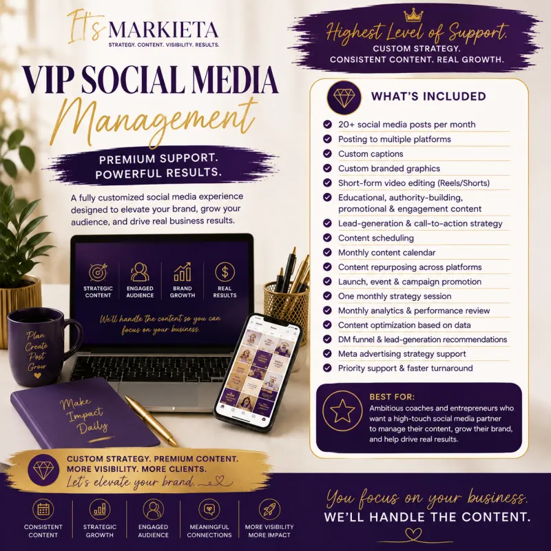 📱✨ VIP Social Media Management
