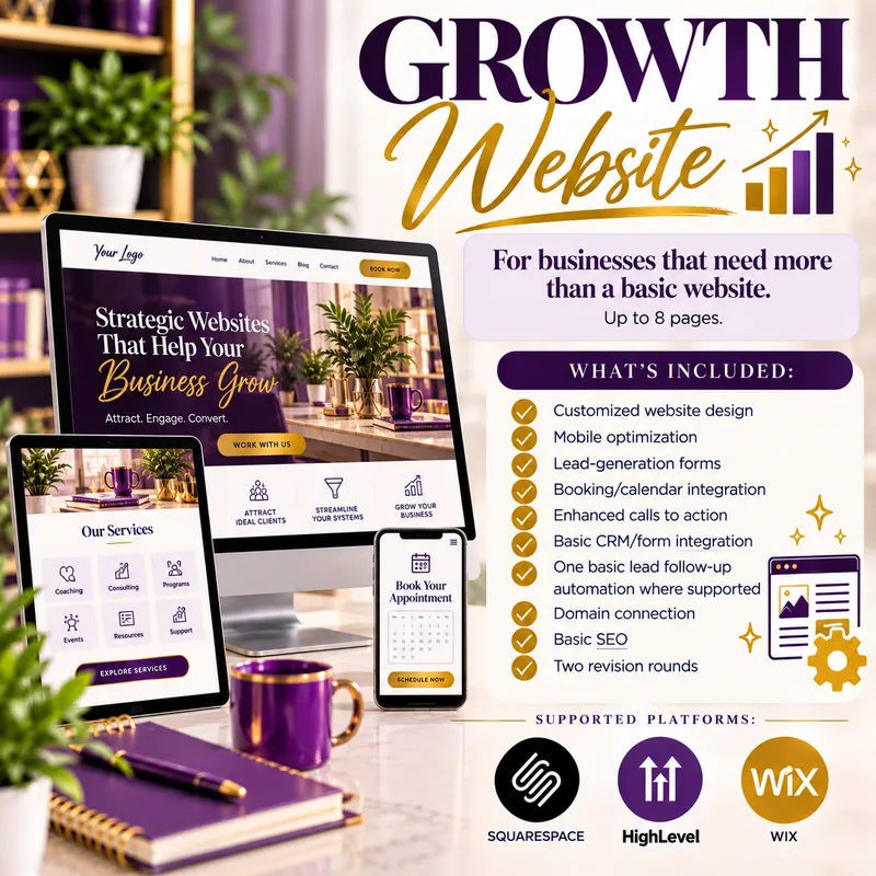 DONE-FOR-YOU WEBSITE DESIGN GROWTH WEBSITE