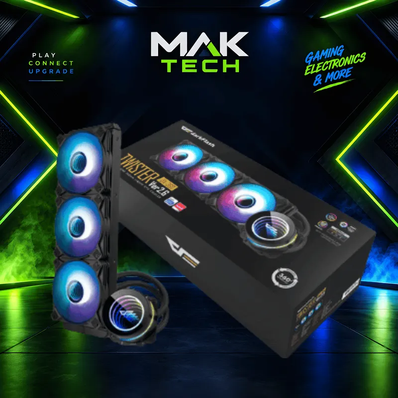 Darkflash Twister DX360 V2.6 Liquid CPU Cooler – BLACK