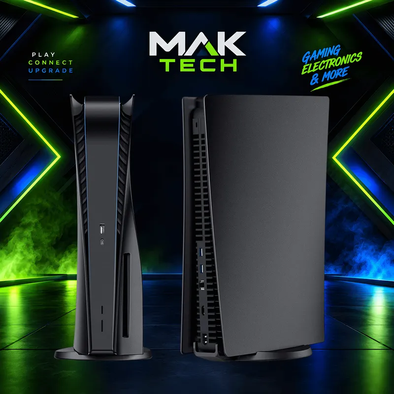 Black PS5 Replacement Cover Plates 