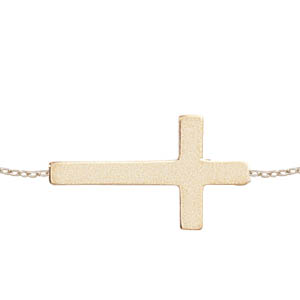 Carla Gold Cross Necklace