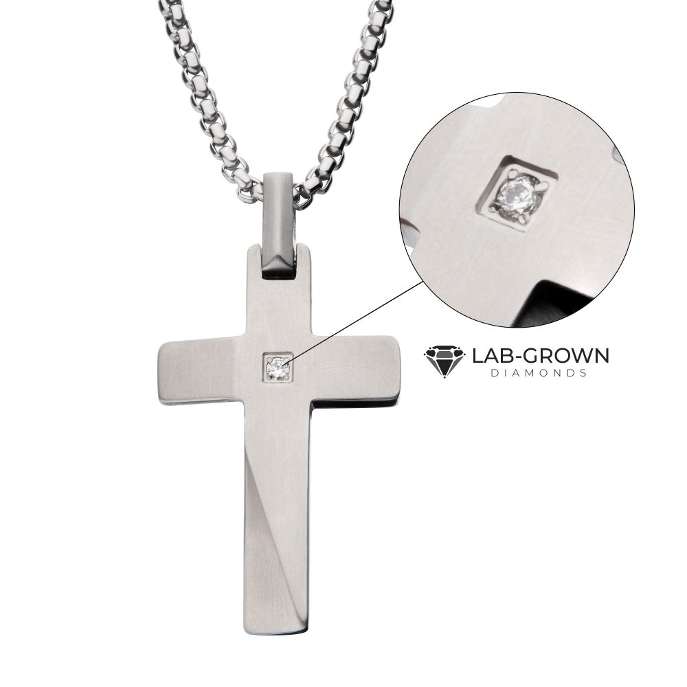 Inox Cross Necklace