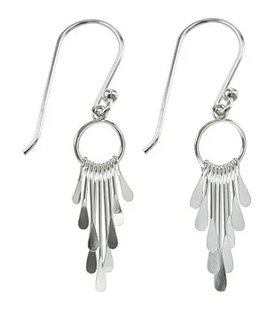 Indigo Silver Earrings