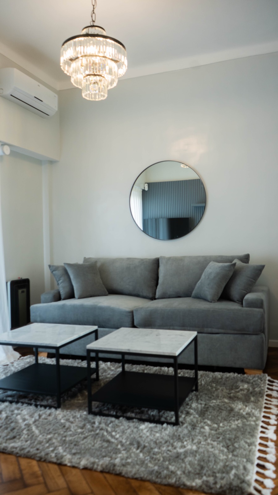 Living remodelado en Boedo
