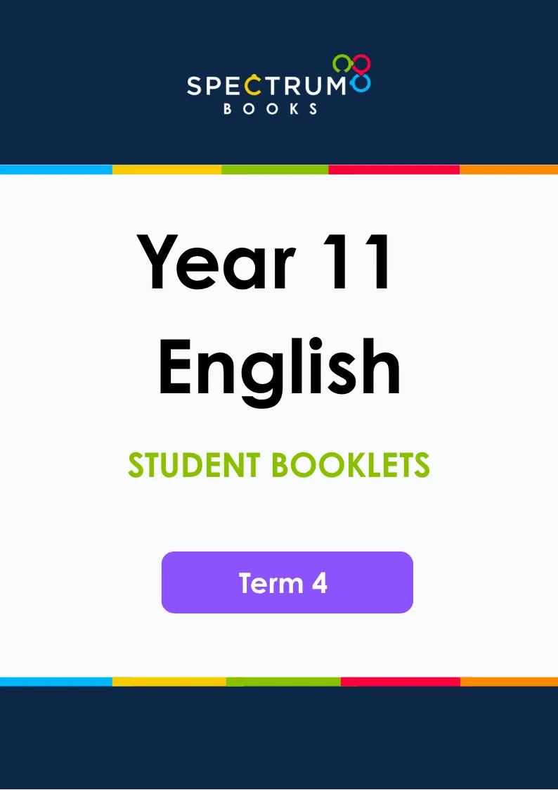 Year 11 English – Term 4 – Student Booklets