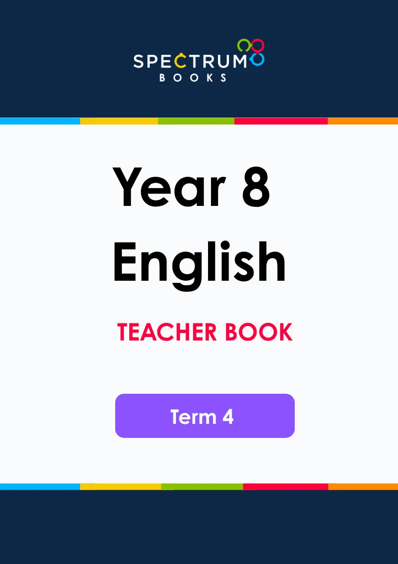 Year 8 English – Term 4 – Teacher Books