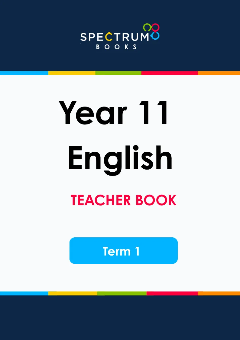 Year 11 English – Term 1 – Teacher Books