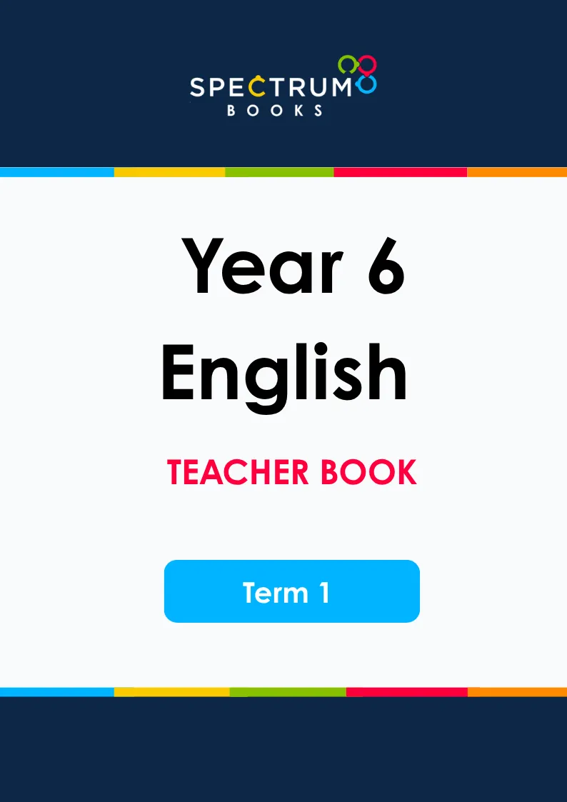 Year 6 English – Term 1 – Teacher Books