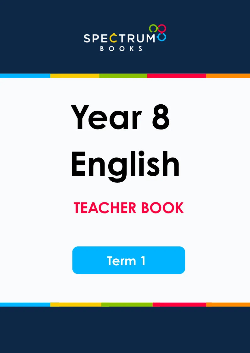 Year 8 English – Term 1 – Teacher Books