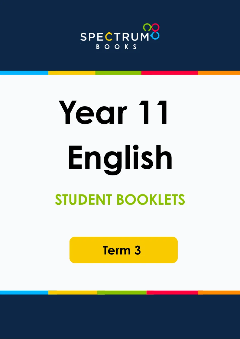 Year 11 English – Term 3 – Student Booklets