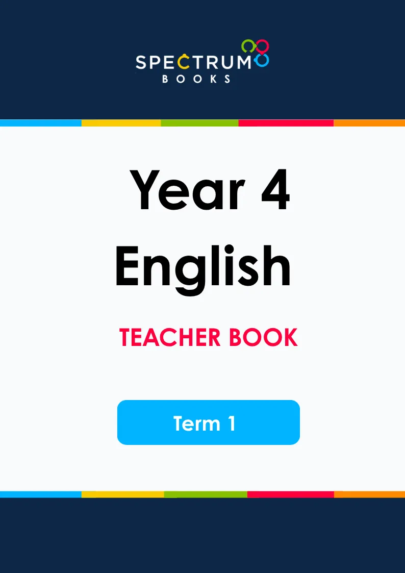 Year 4 English – Term 1 – Teacher Books