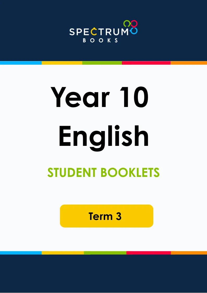 Year 10 English – Term 3 – Student Booklets