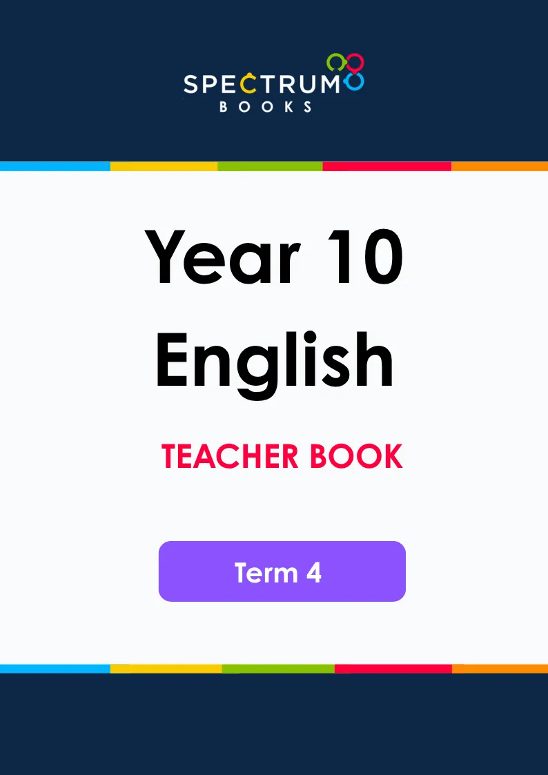 Year 10 English – Term 4 – Teacher Books