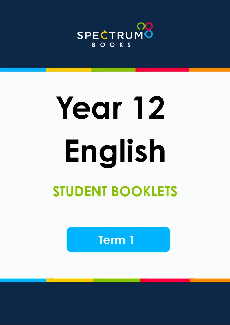 Year 12 English – Term 1 – Student Booklets