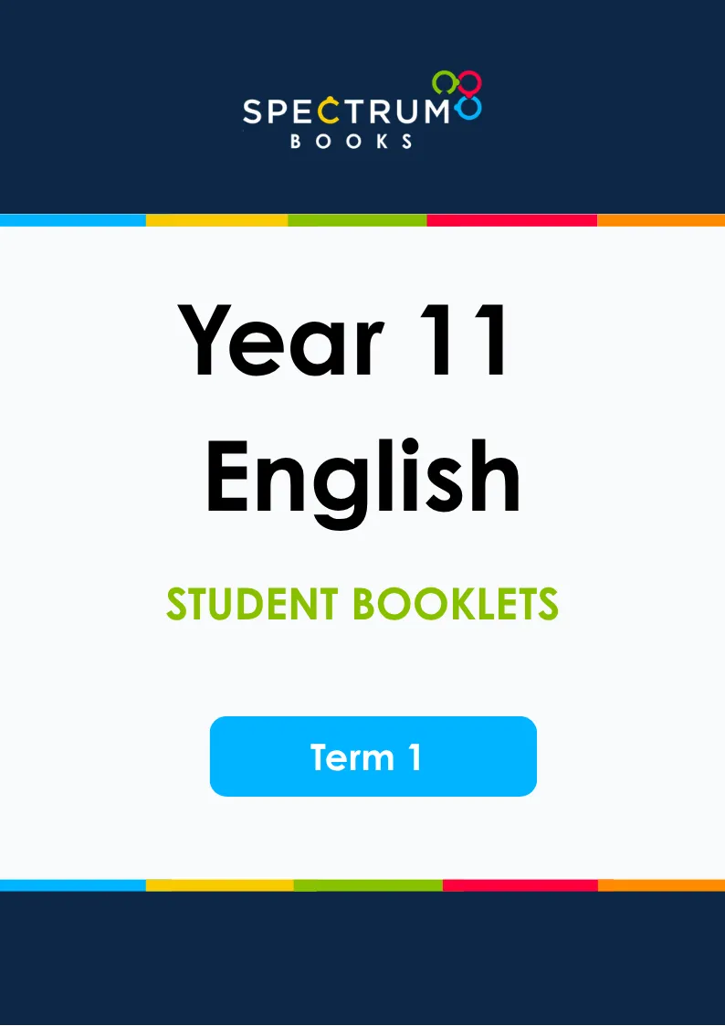 Year 11 English – Term 1 – Student Booklets