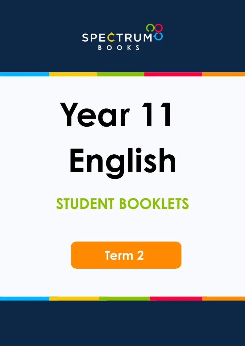 Year 11 English – Term 2 – Student Booklets
