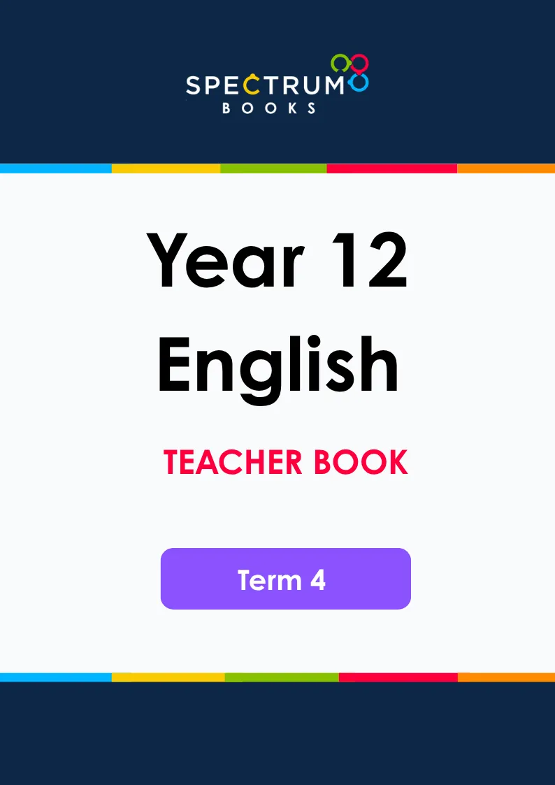 Year 12 English – Term 4 – Teacher Books