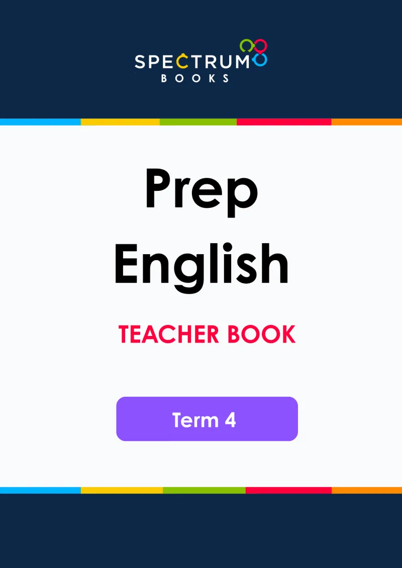 Prep English – Term 4 – Teacher Books
