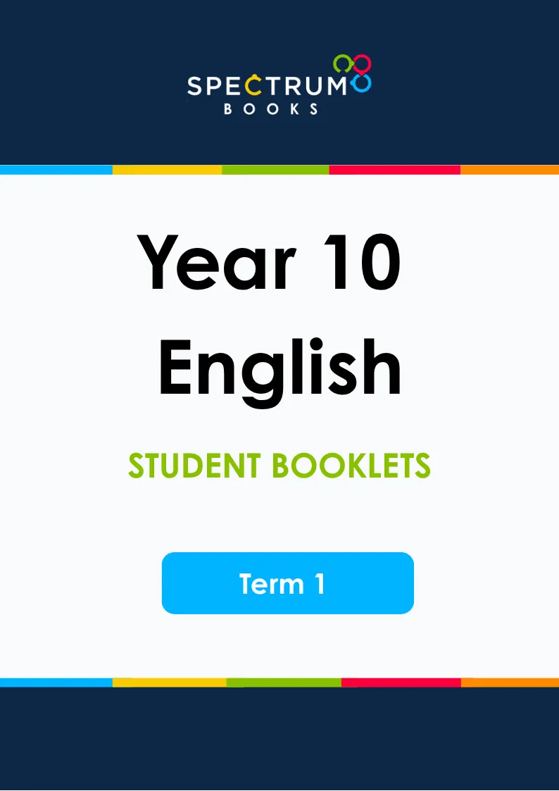 Year 10 English – Term 1 – Student Booklets