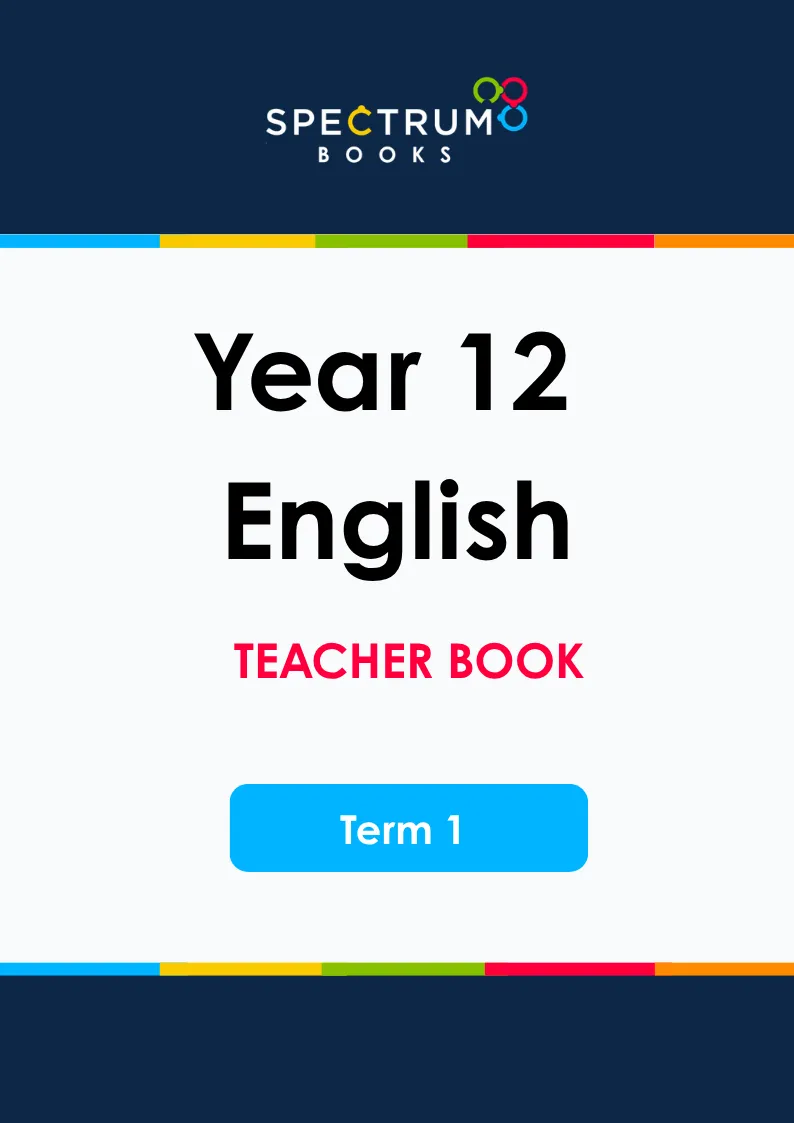 Year 12 English – Term 1 – Teacher Books