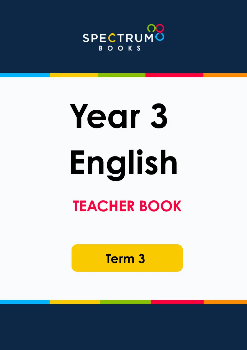 Year 3 English – Term 3 – Teacher Books