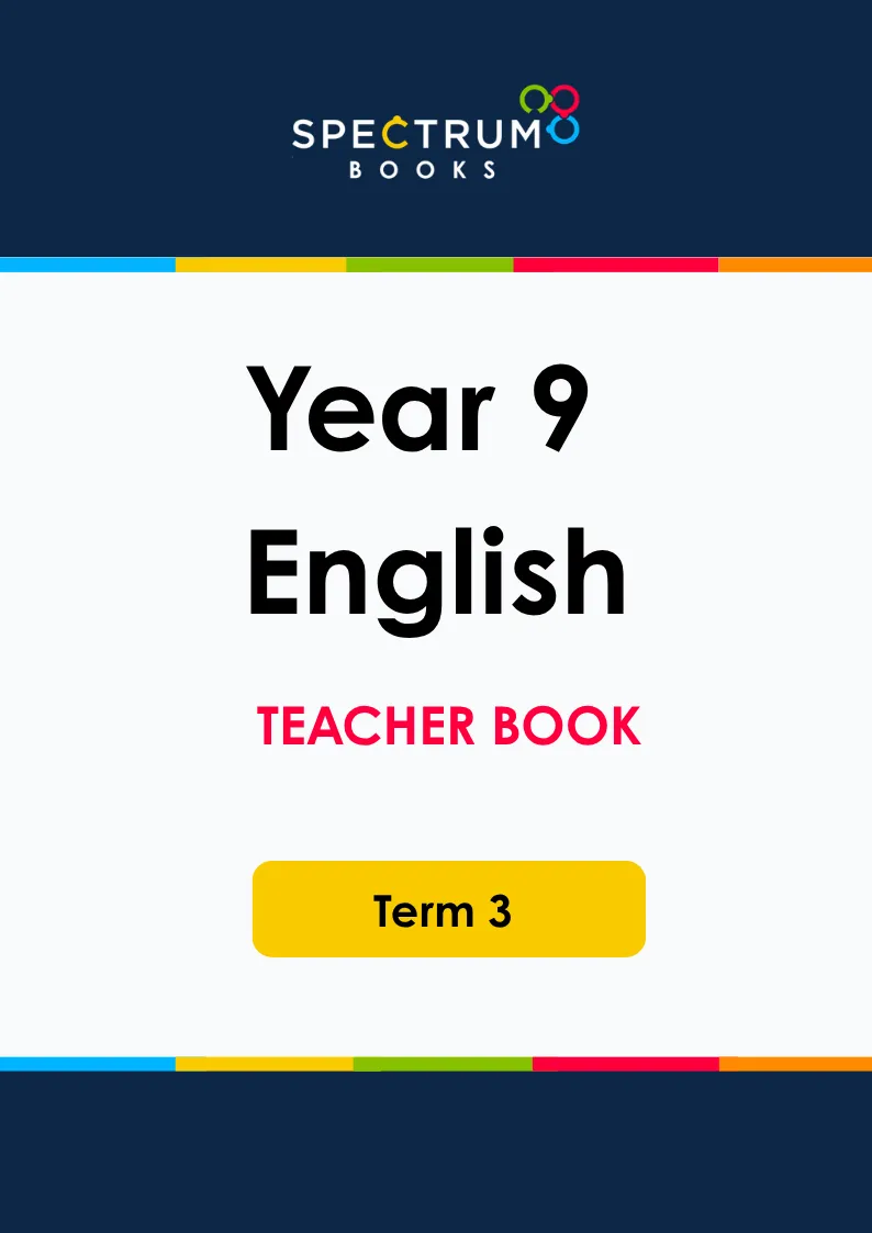 Year 9 English – Term 3 – Teacher Books