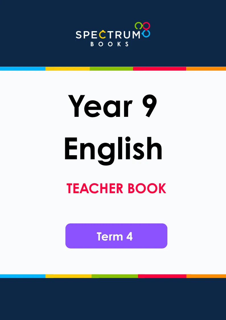 Year 9 English – Term 4 – Teacher Books