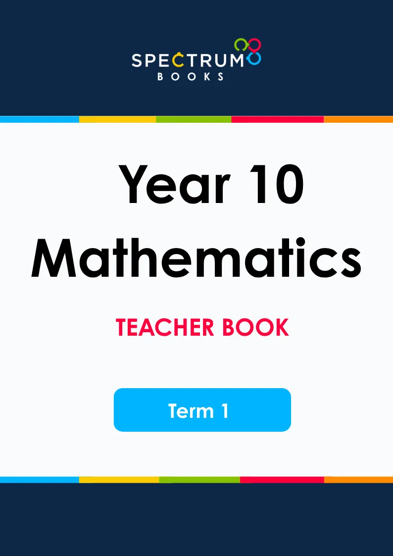 Year 10 Mathematics – Term 1 – Teacher Books