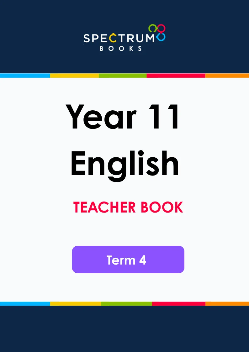 Year 11 English – Term 4 – Teacher Books