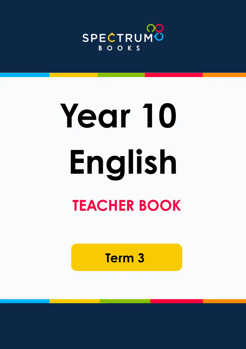 Year 10 English – Term 3 – Teacher Books