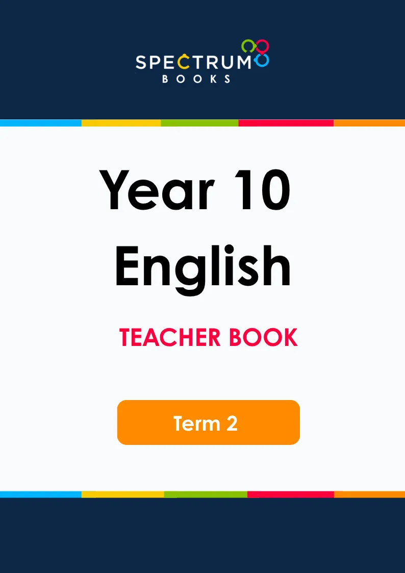 Year 10 English – Term 2 – Teacher Books