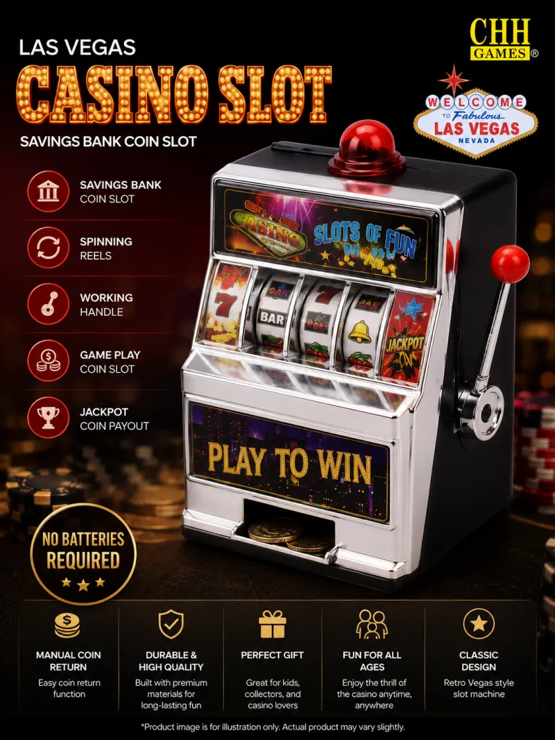 Las Vegas Casino Slot Coin Bank