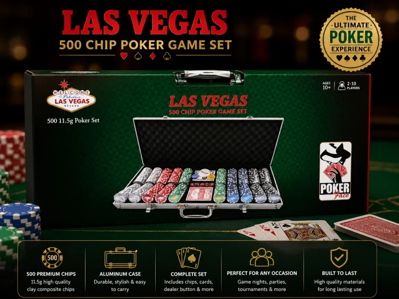 Las Vegas 500 Chip Poker Set