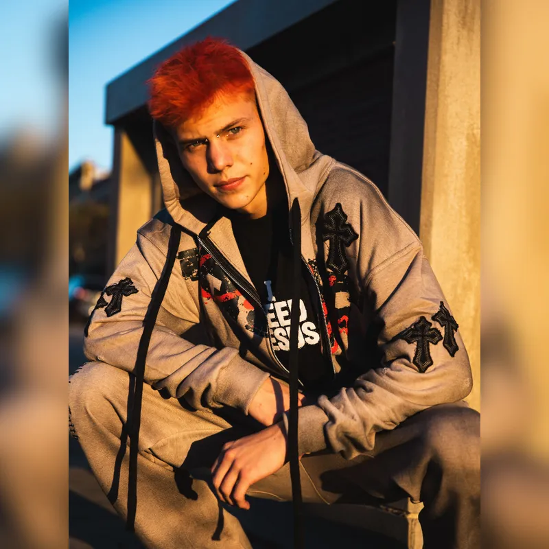 WALK BY FAITH — Zip-Up Hoodie & Sweatpants Set