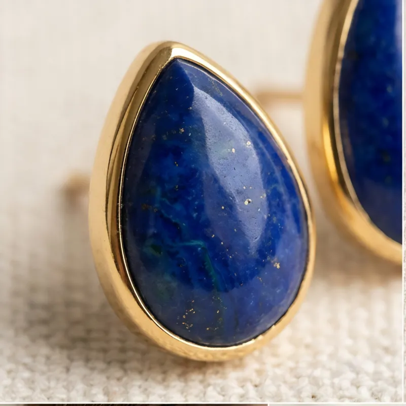 Lapis Lazuli Teardrop Earrings