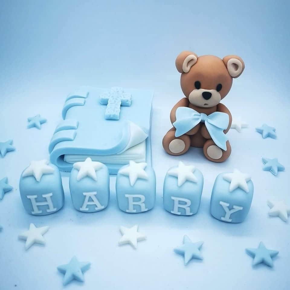 Teddy Bible Christening Baptism set