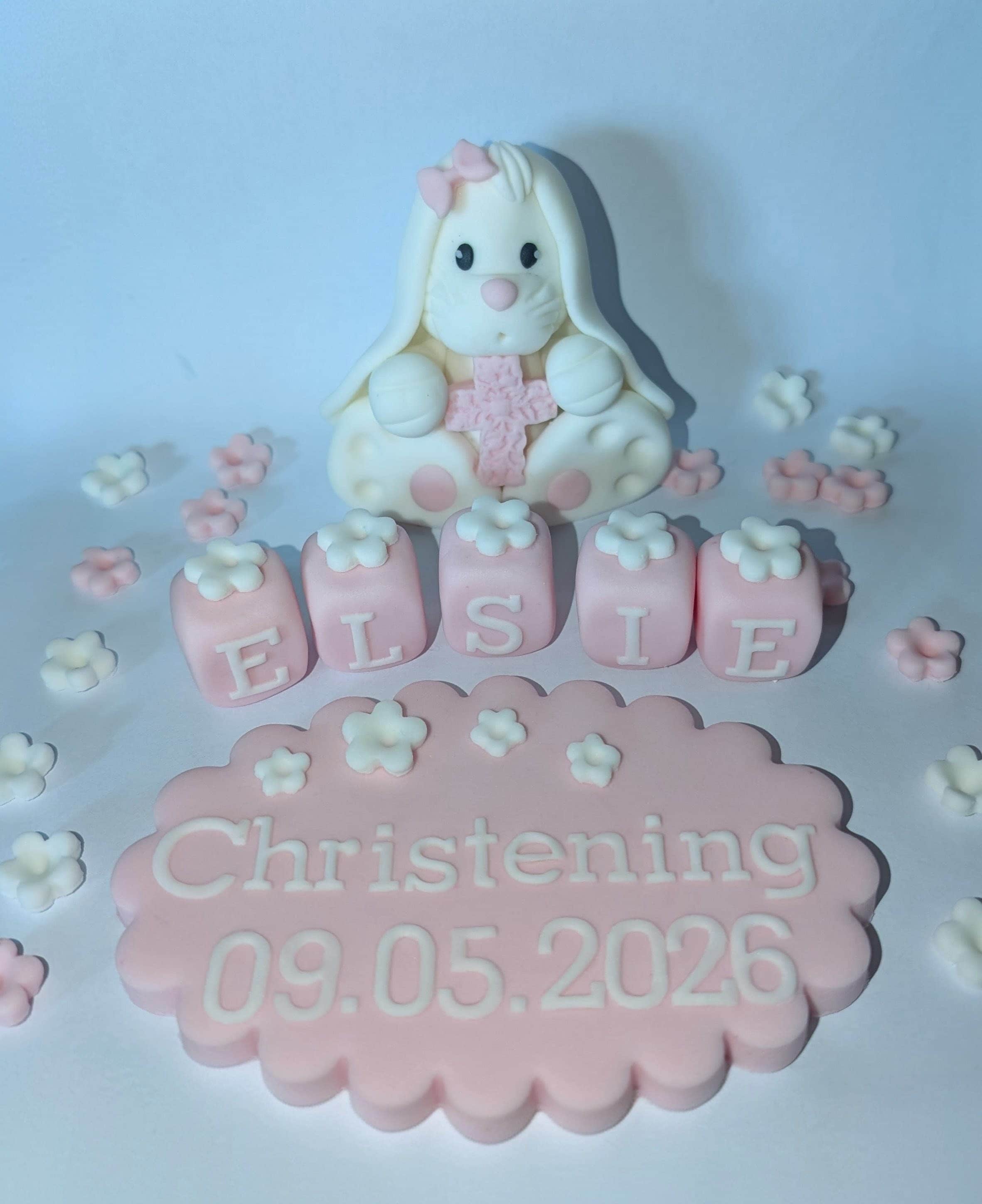 Bunny Christening Baptism set