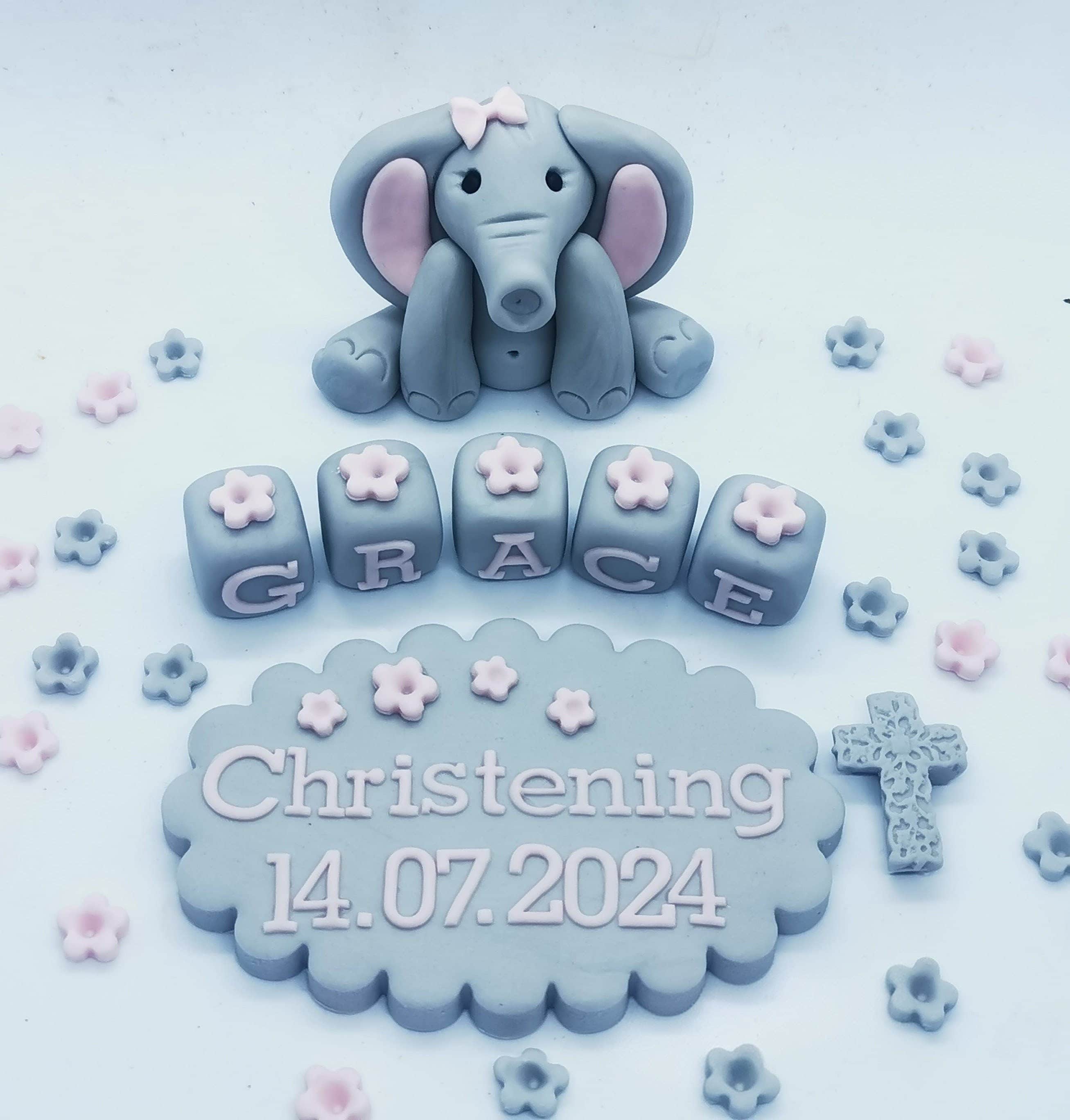 Elephant Christening & Baptism set