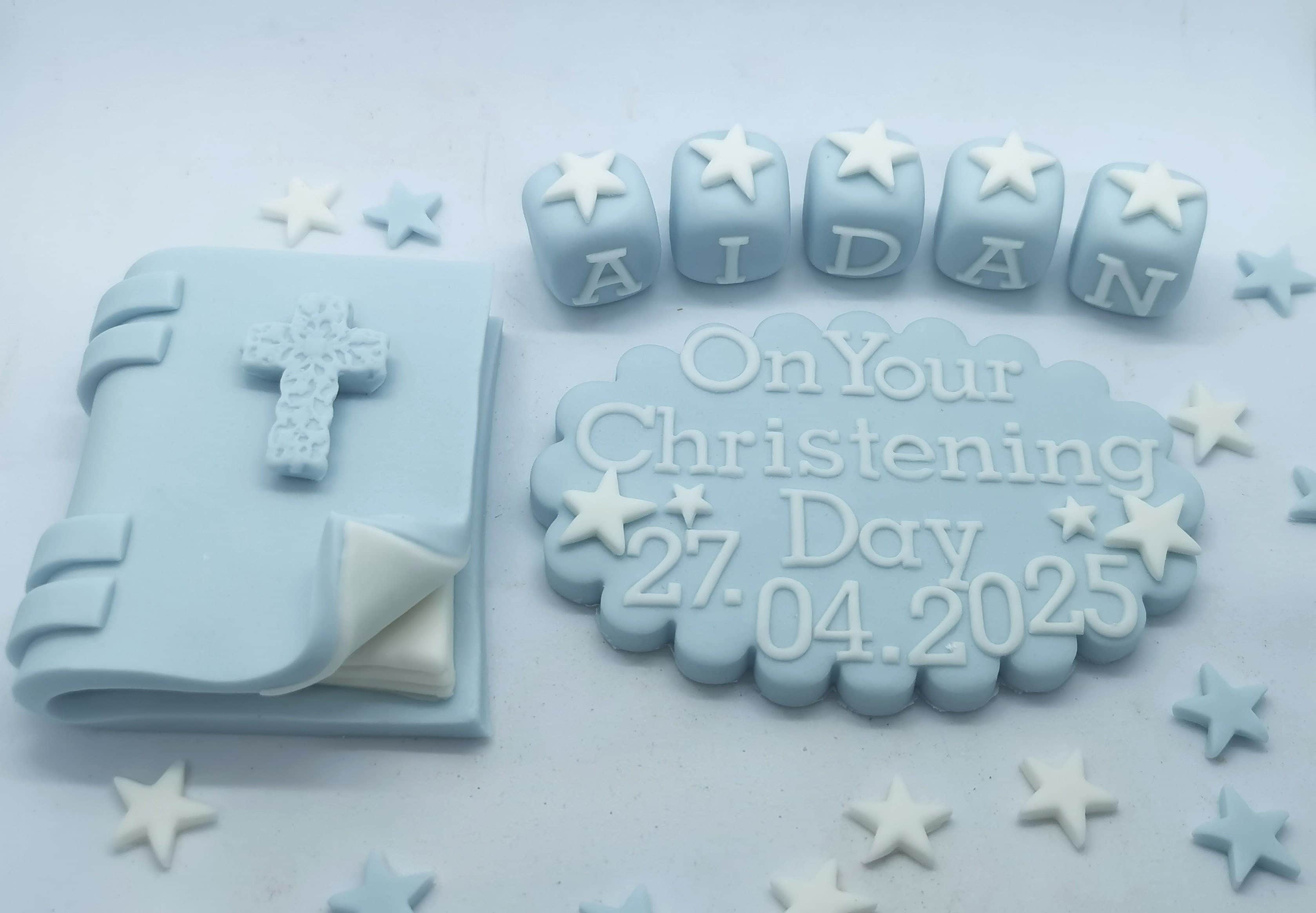 Bible & Plaque Christening Baptism set
