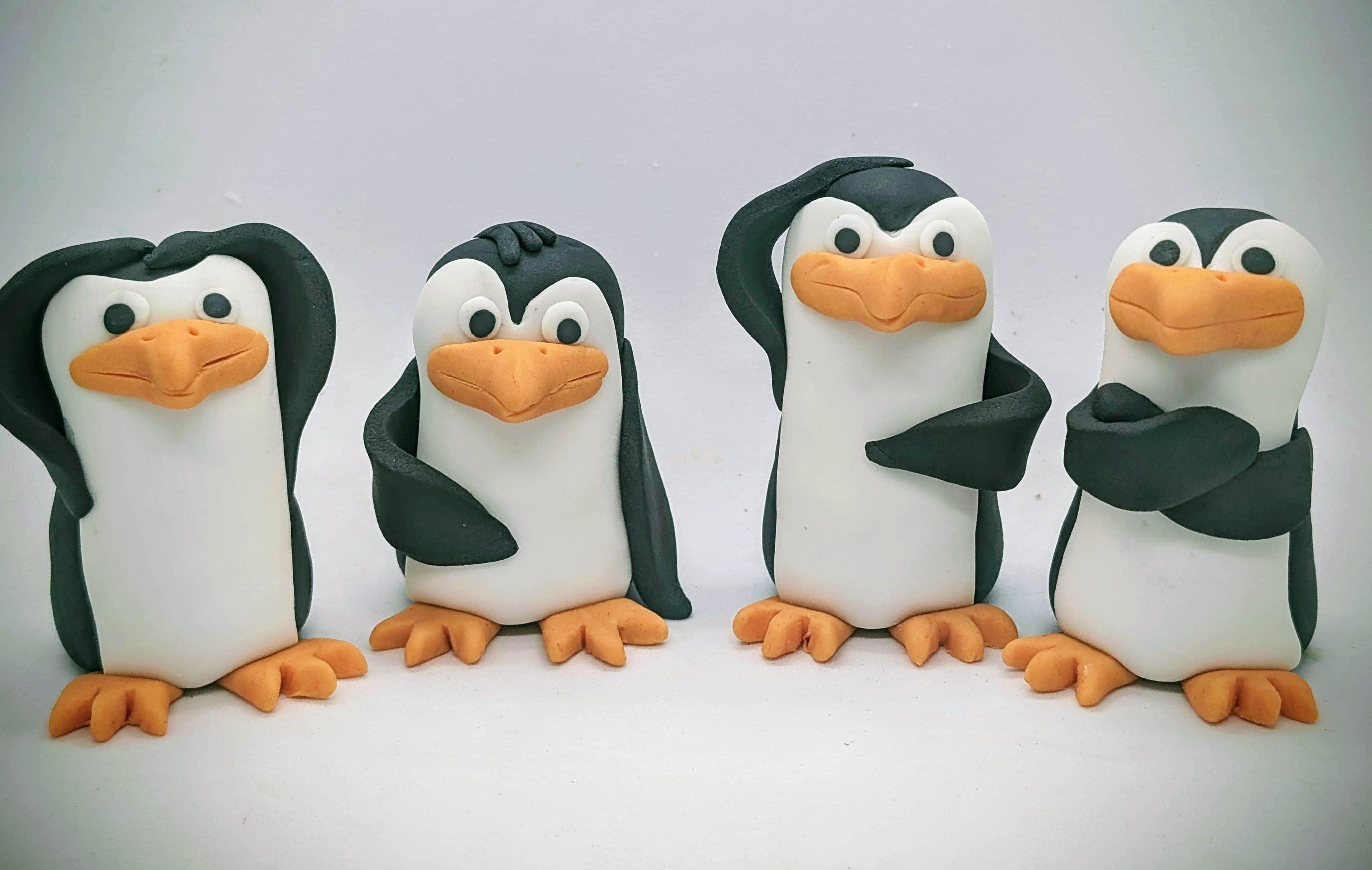 Madagascar Penguins set of 4
