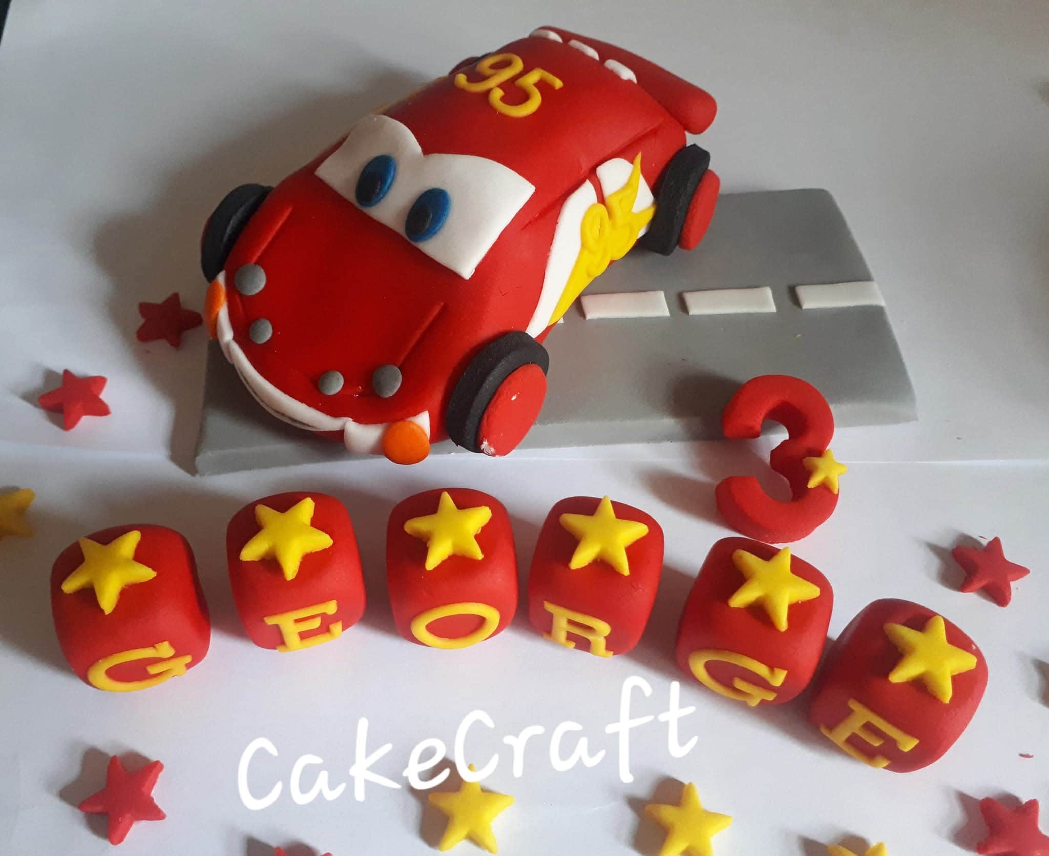 McQueen Car Birthday Cartoon set