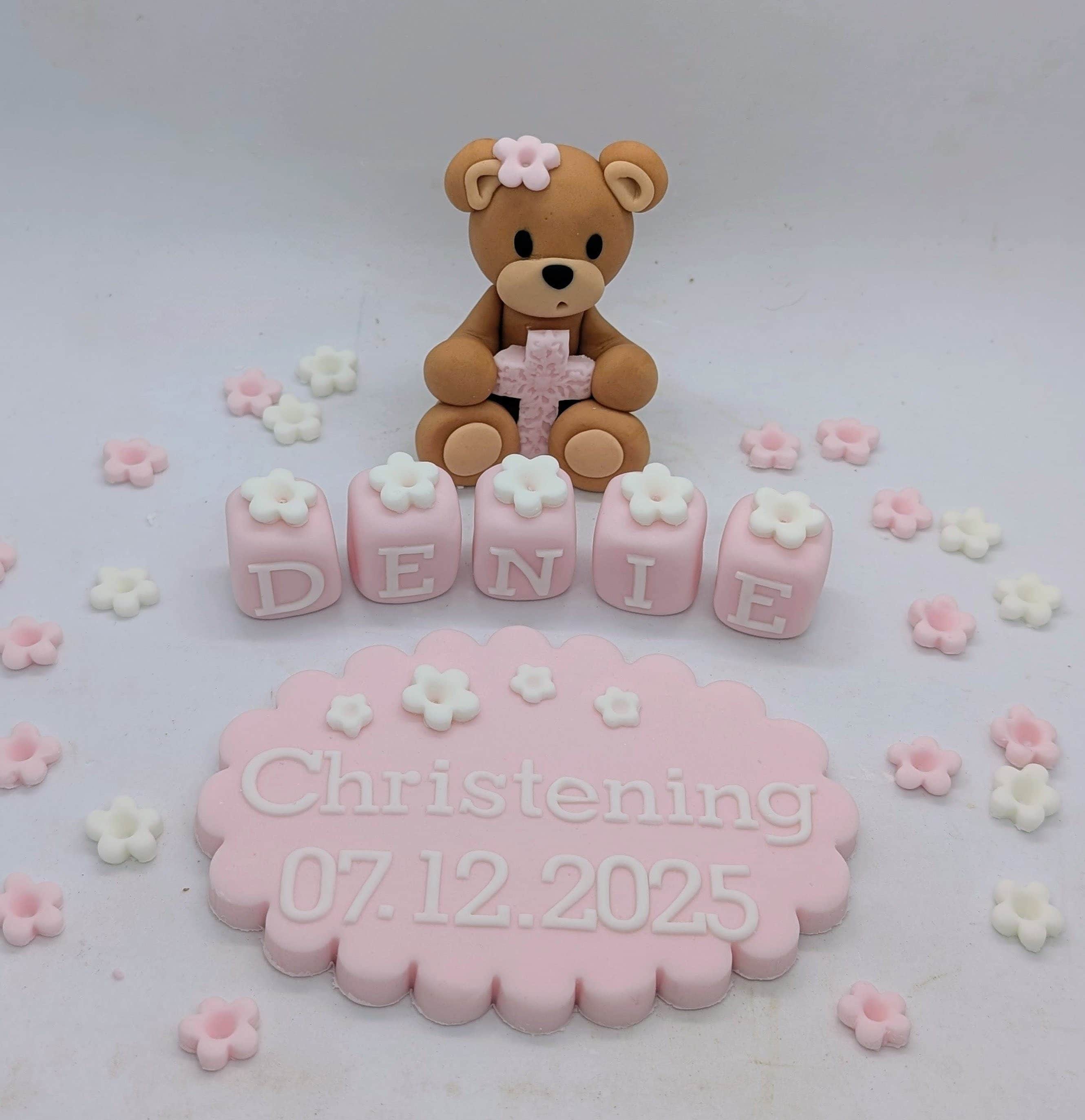 Teddy Cross Christening Baptism set