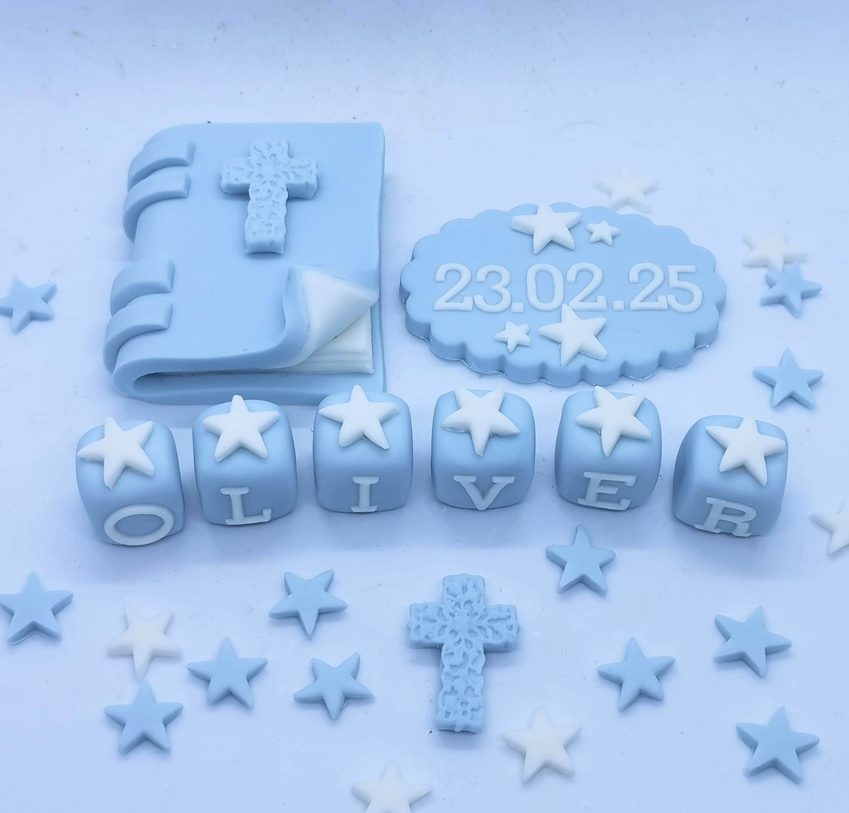 Bible, Date Plaque & Cross Christening Baptism set