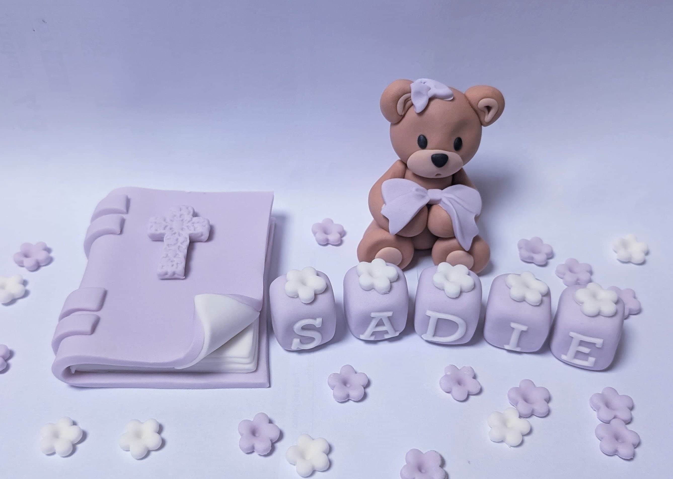 Teddy Bible Christening Baptism set