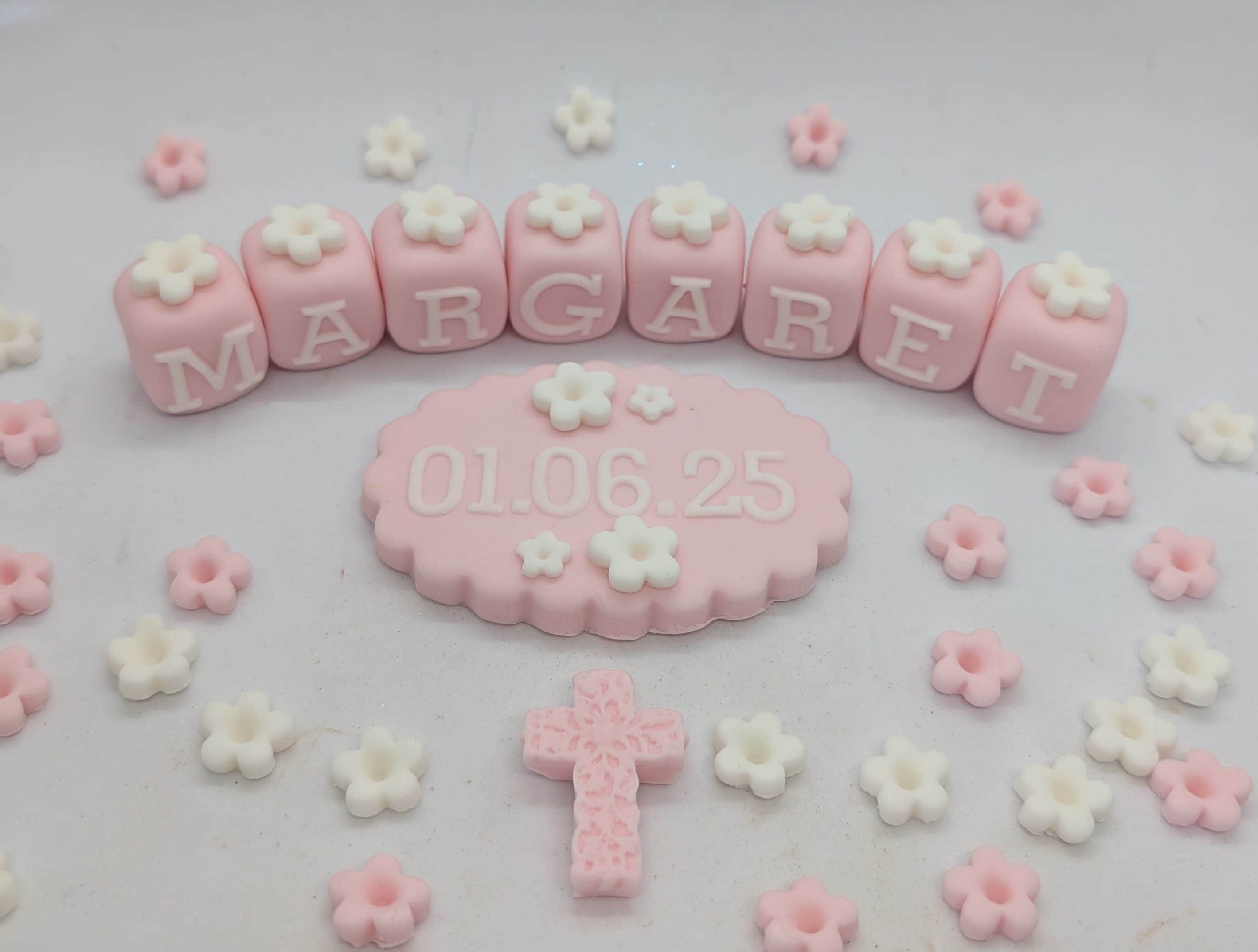 Date Plaque Christening Baptism set