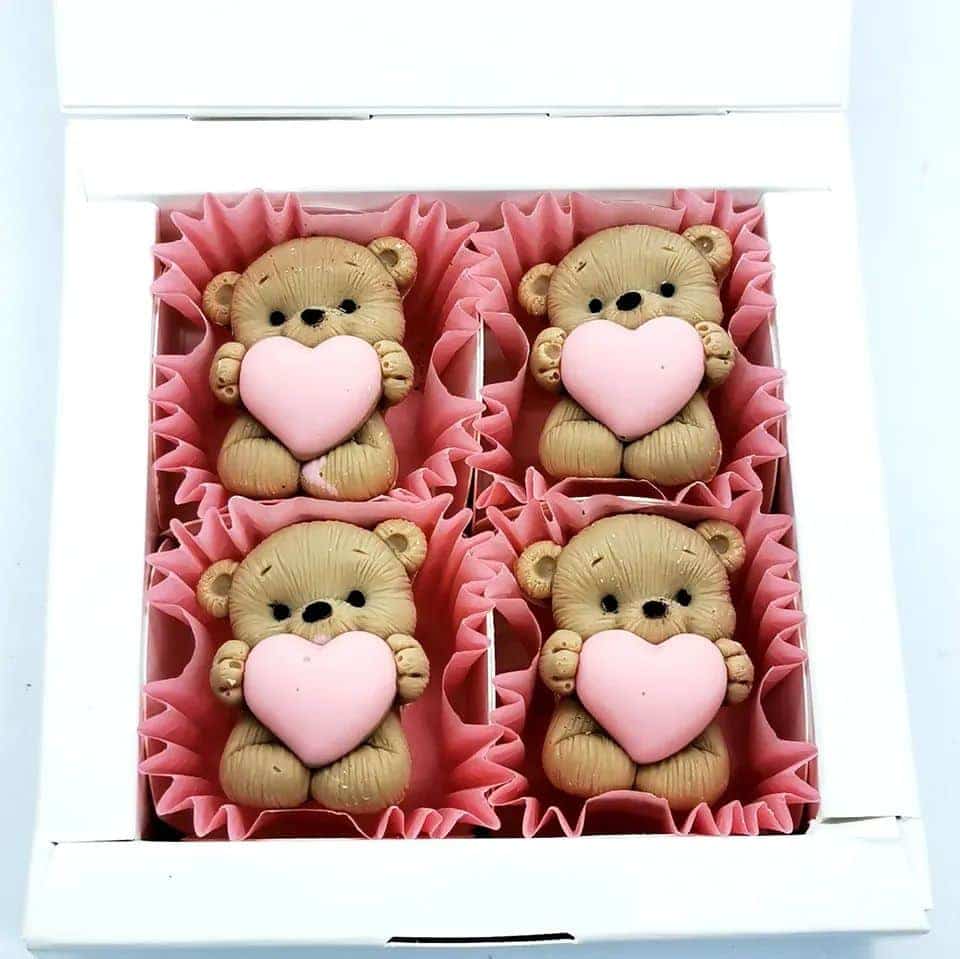 Teddies Lovehearts Valentine's Chocolate Gift