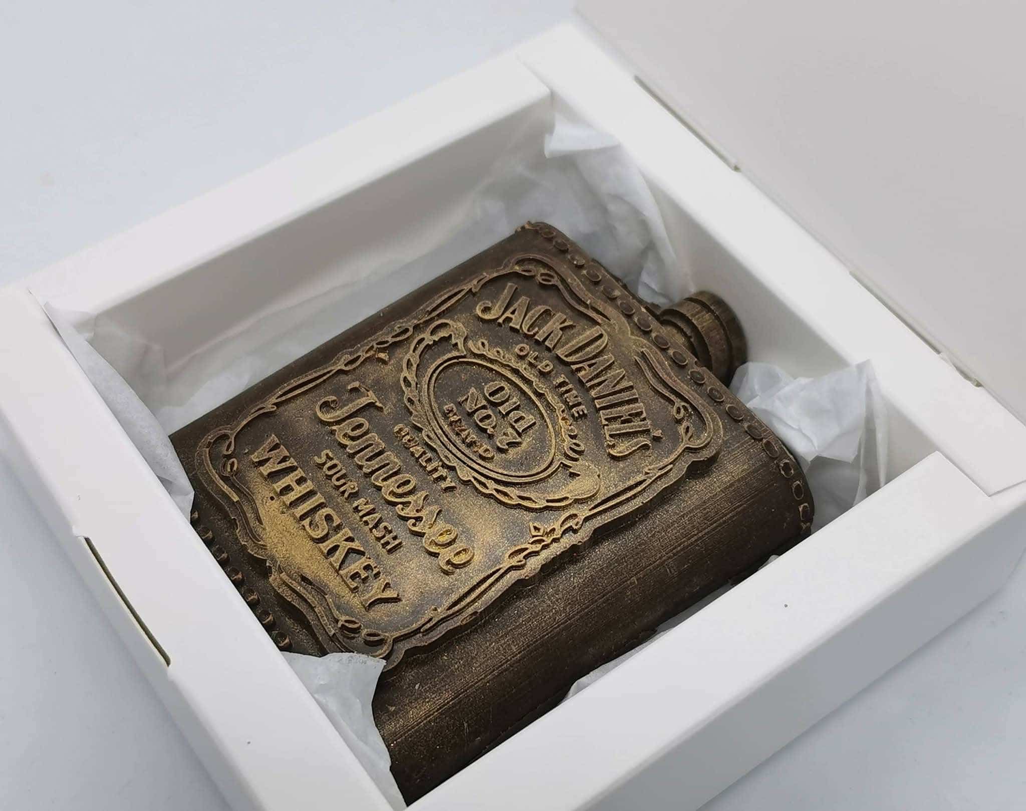 Jack Daniel's Whiskey Flask Chocolate Gift