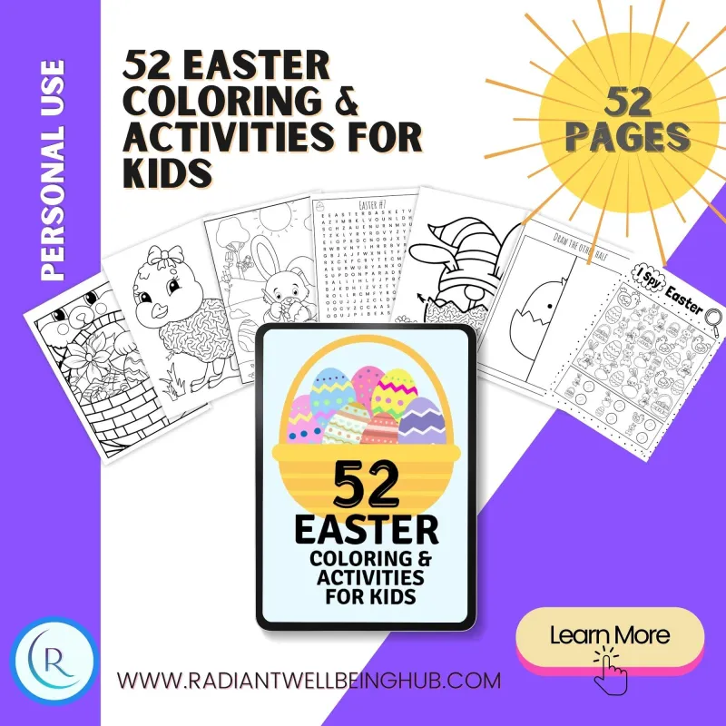52 Easter Coloring & Activities for Kids