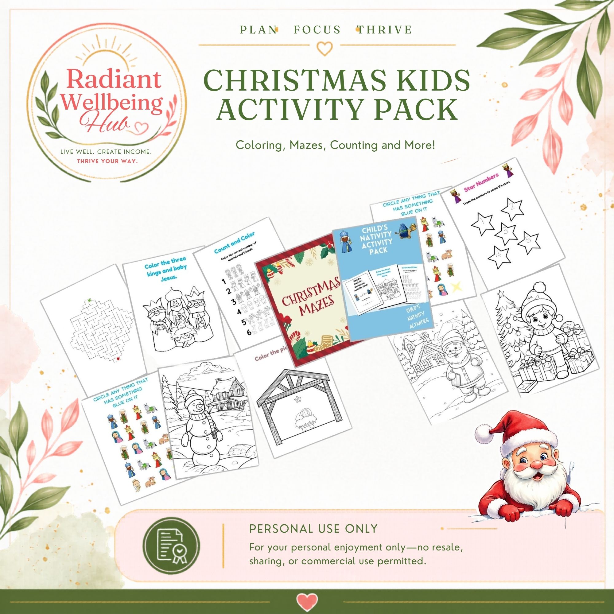 Christmas Kids Activity Pack